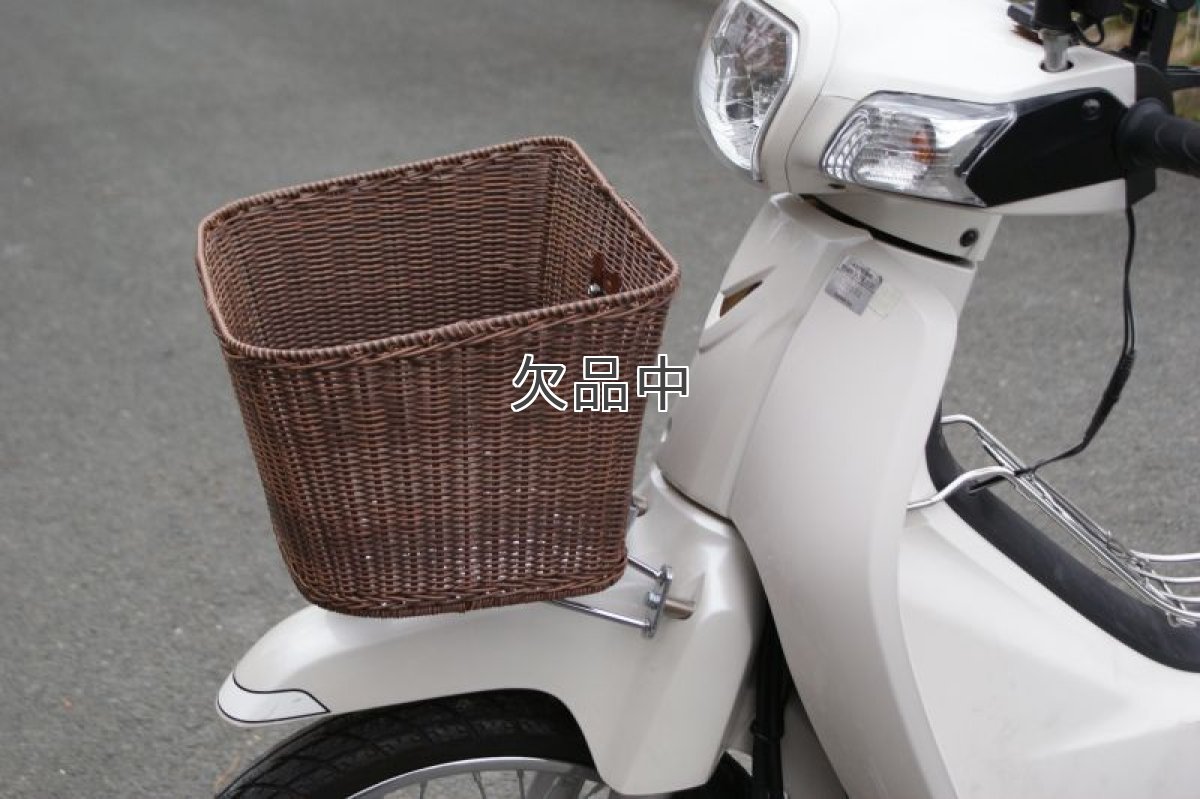 画像6: 籐(とう)風前かご角型＆キャリアセット スーパーカブ50/110(AA04/JA10型専用)  (6)