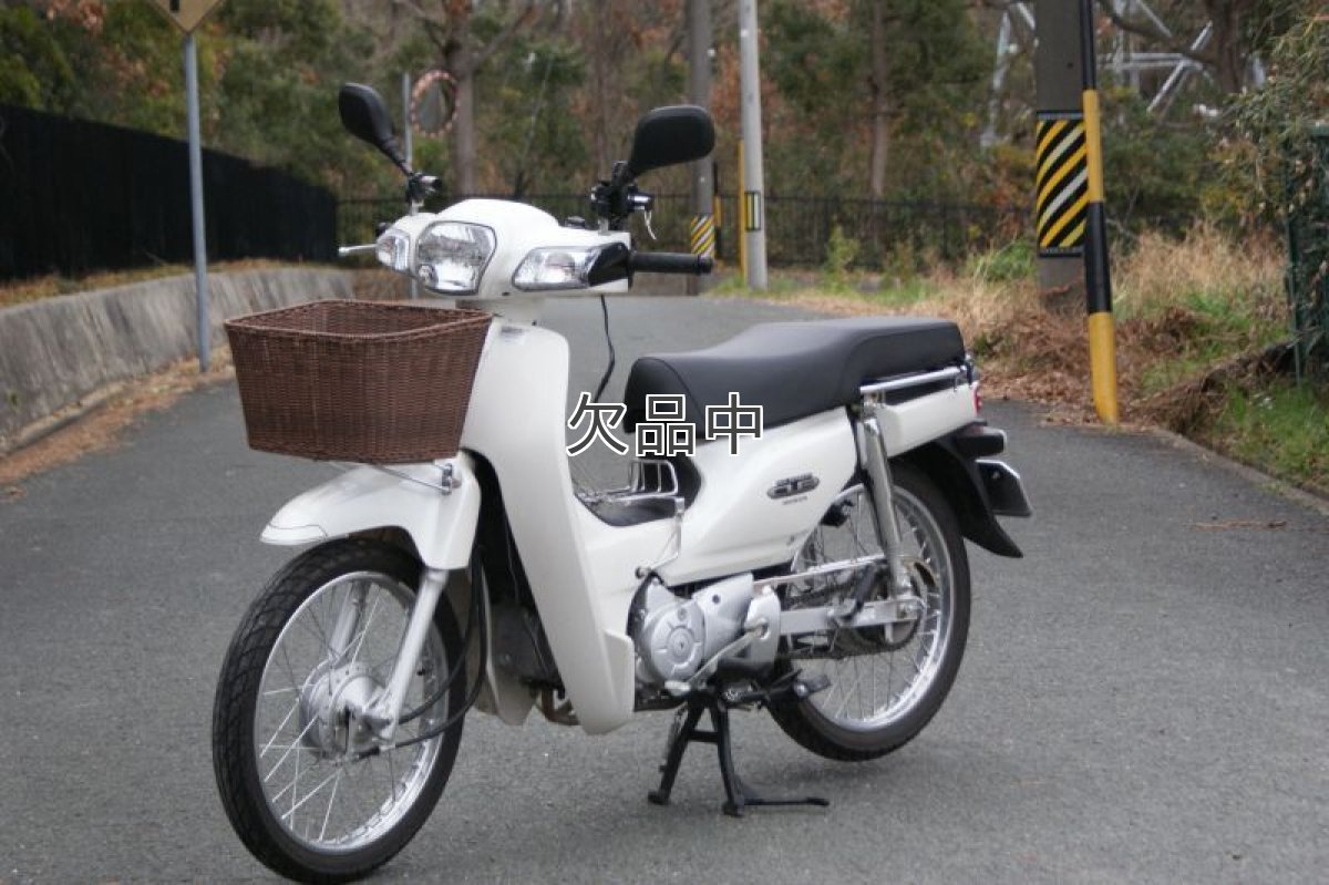 画像2: 籐(とう)風前かご角型＆キャリアセット スーパーカブ50/110(AA04/JA10型専用)  (2)