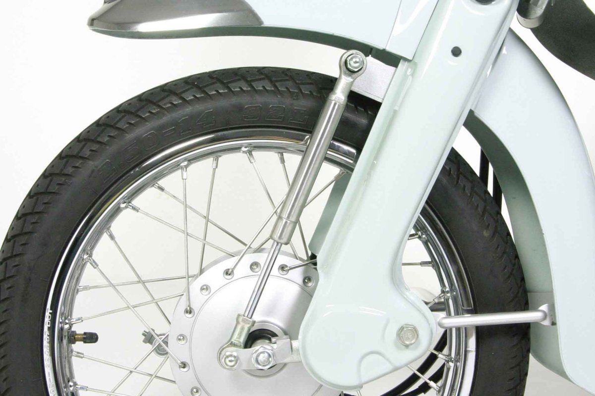 画像2: フロントフォーク サブダンパーキット(ボトムリンク車用) カブ90デカドラムにも小加工で装着可能  (2)