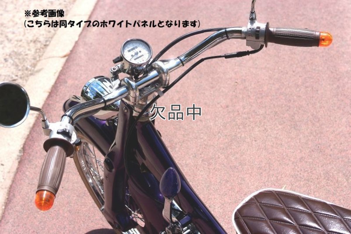 画像5: インジゲーターランプ付スピードメーター[φ60・機械式]ブラックパネル  (5)