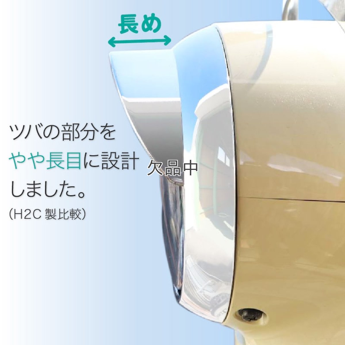 画像2: バイザー付ヘッドライトリム[2018年以降のスーパーカブ110/50:クロスカブ110/50全車に適合]*  (2)