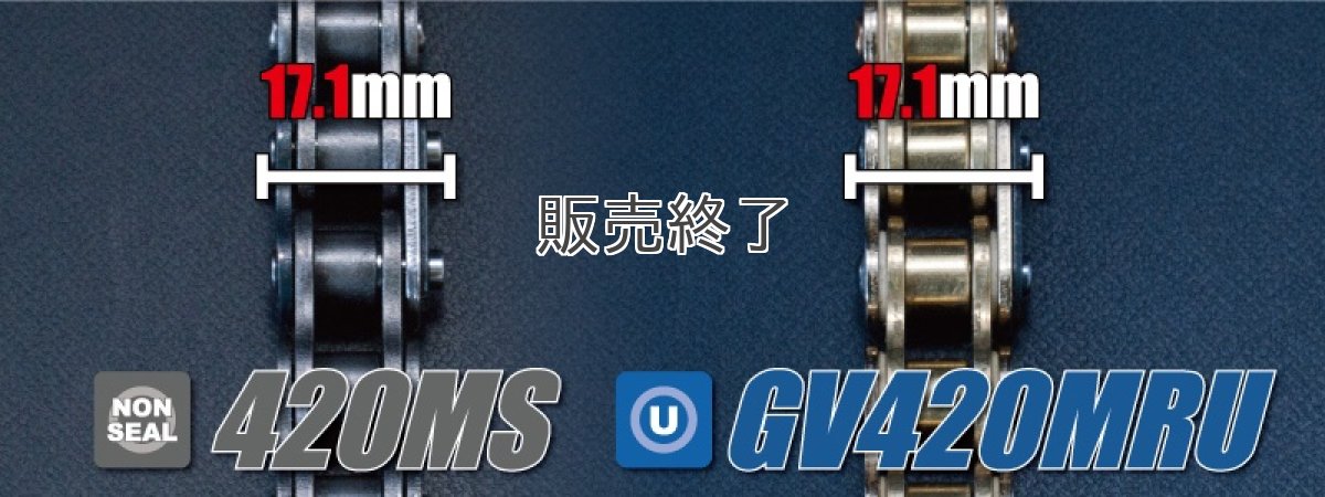 画像2: [在庫整理の為40％オフ/在庫限り] STD420MRUシールチェーン【スチール】  (2)