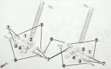 画像2: 【ホンダ 純正】 フロントサスペンションアーム：オーバーホール向けパーツ各種[バラ売り]   (2)