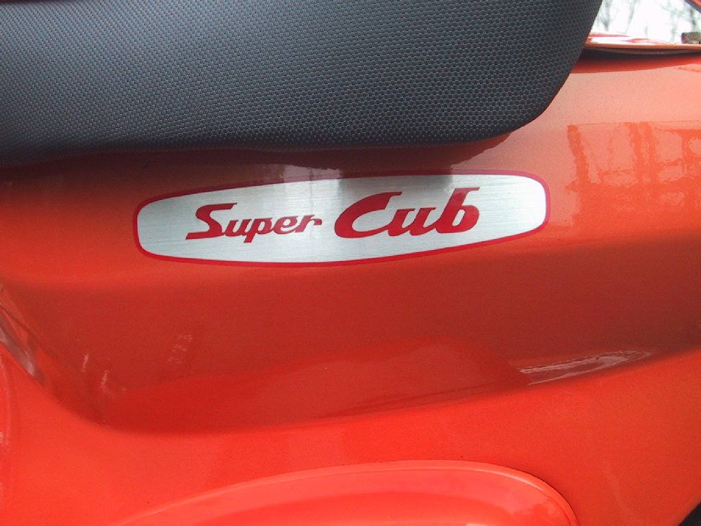 画像1: 【ホンダ純正】 Super Cubアルミステッカー(1) (1)